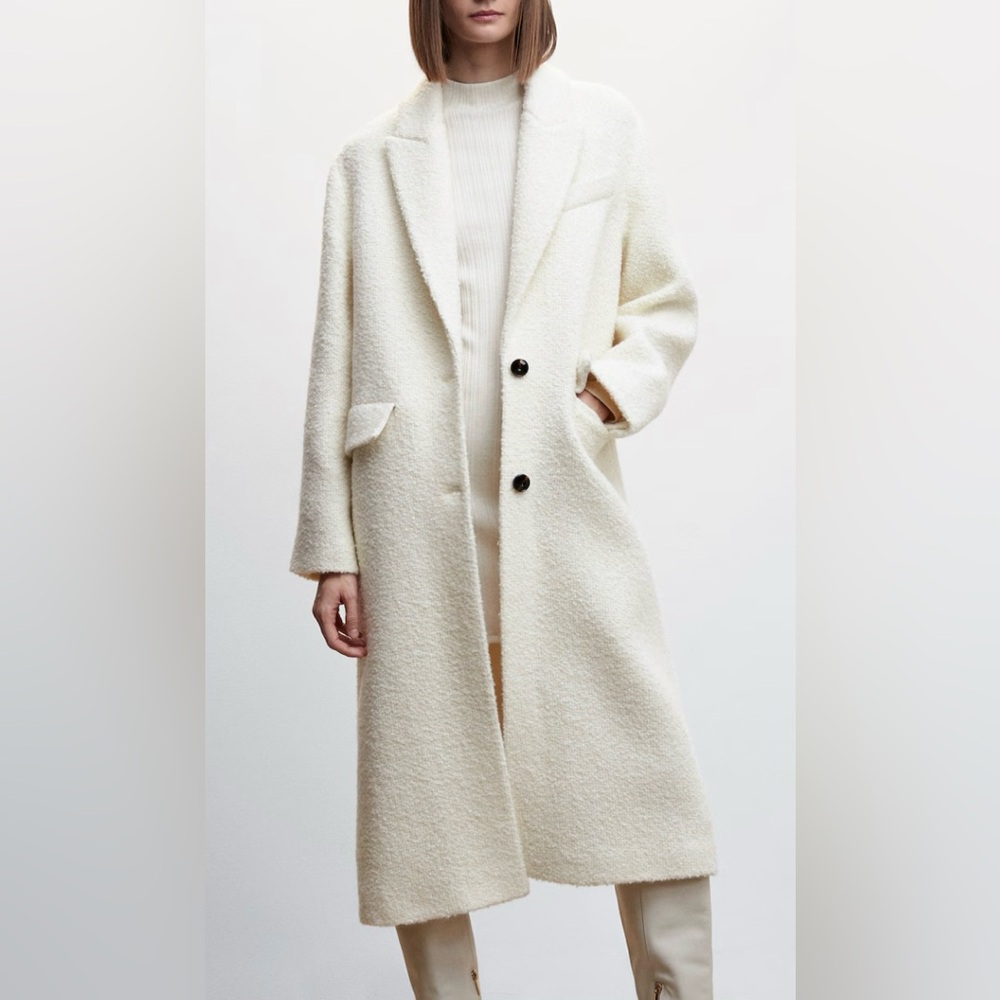 MANGO TERRY WOOL COAT